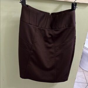 Signature Dark Brown Pencil Skirt